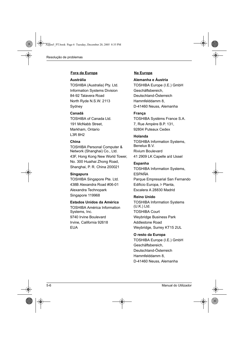 Toshiba Express Port Replicator User Manual | Page 274 / 280