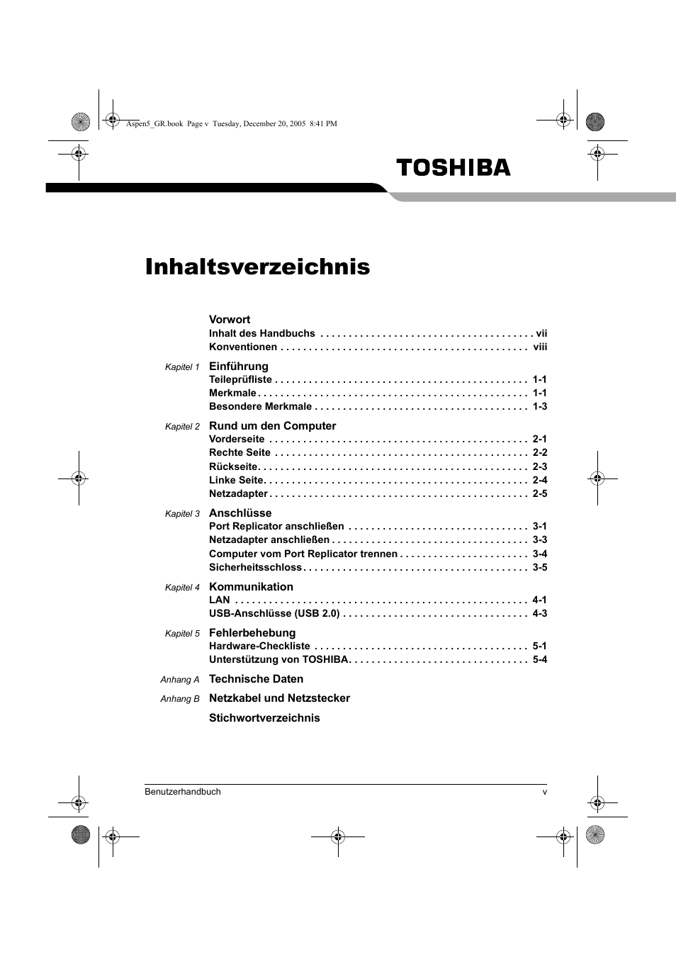 Toshiba Express Port Replicator User Manual | Page 85 / 280