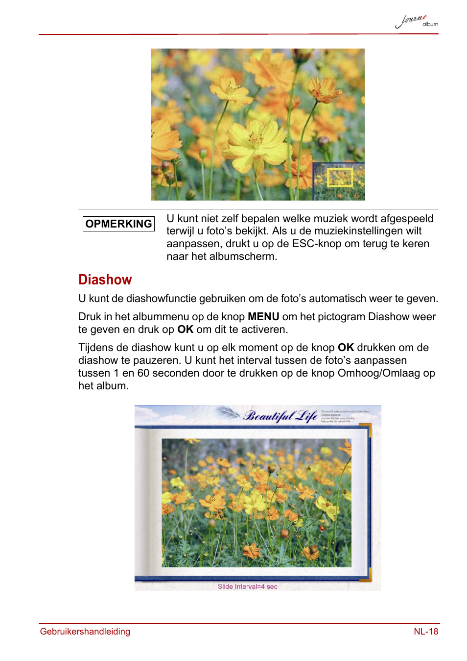 Diashow | Toshiba JournE album User Manual | Page 243 / 354