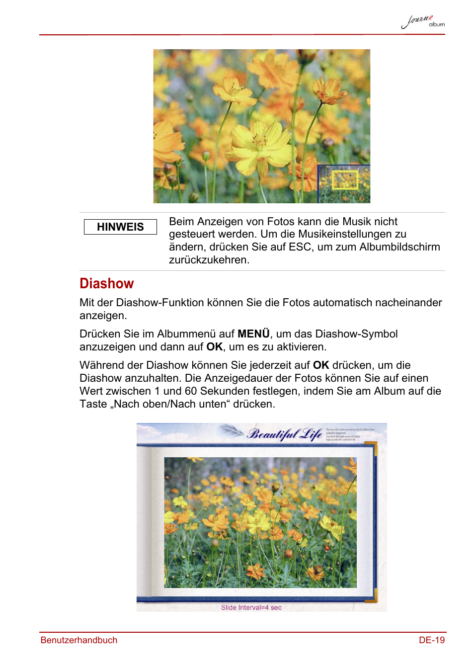 Diashow | Toshiba JournE album User Manual | Page 51 / 354