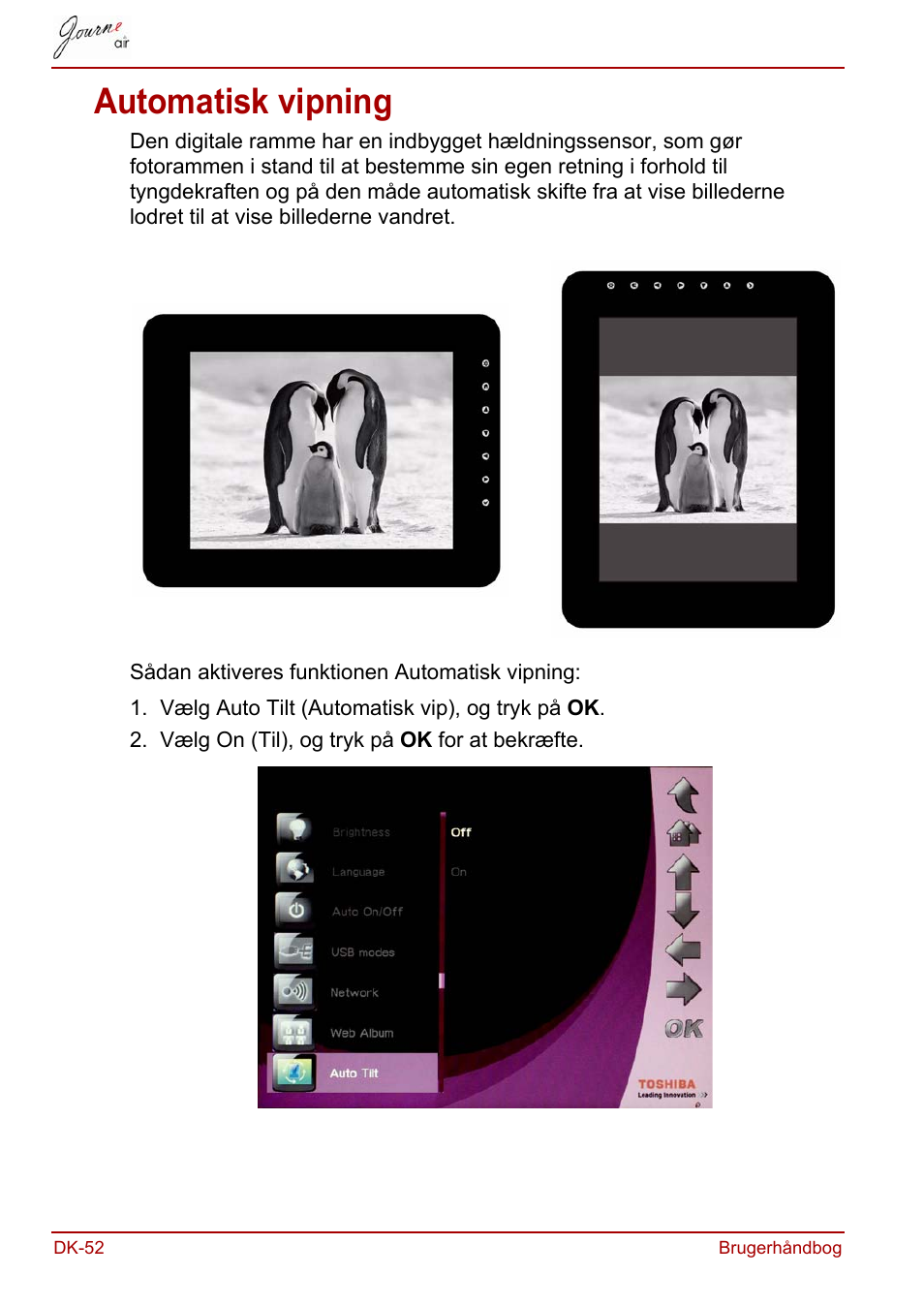 Automatisk vipning | Toshiba JournE Air800-801 User Manual | Page 180 / 706