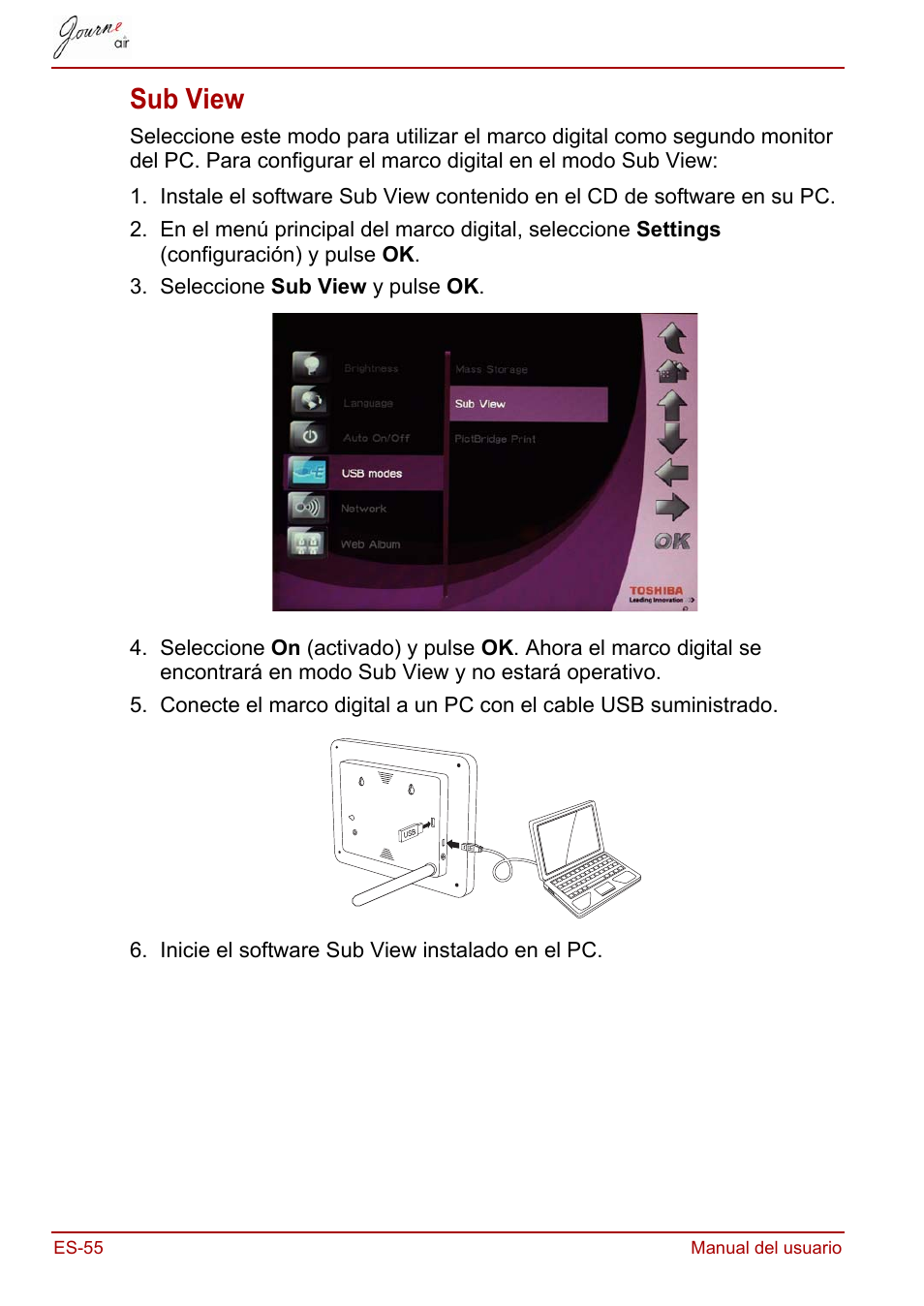 Sub view | Toshiba JournE Air800-801 User Manual | Page 248 / 706