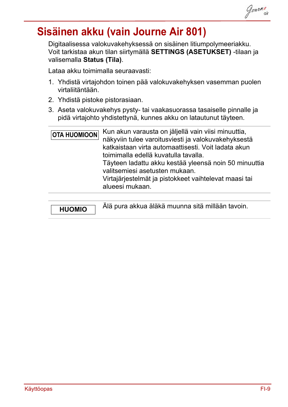 Sisäinen akku (vain journe air 801) | Toshiba JournE Air800-801 User Manual | Page 267 / 706