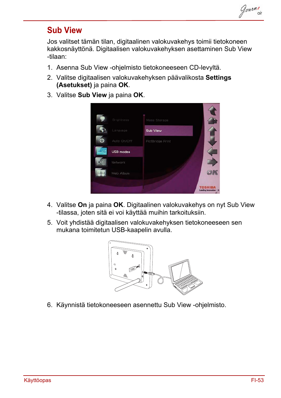 Sub view | Toshiba JournE Air800-801 User Manual | Page 311 / 706