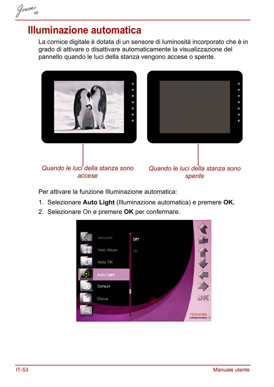 Illuminazione automatica | Toshiba JournE Air800-801 User Manual | Page 438 / 706