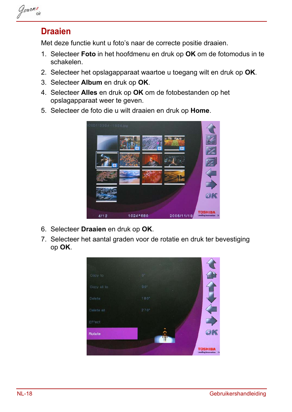 Draaien | Toshiba JournE Air800-801 User Manual | Page 468 / 706