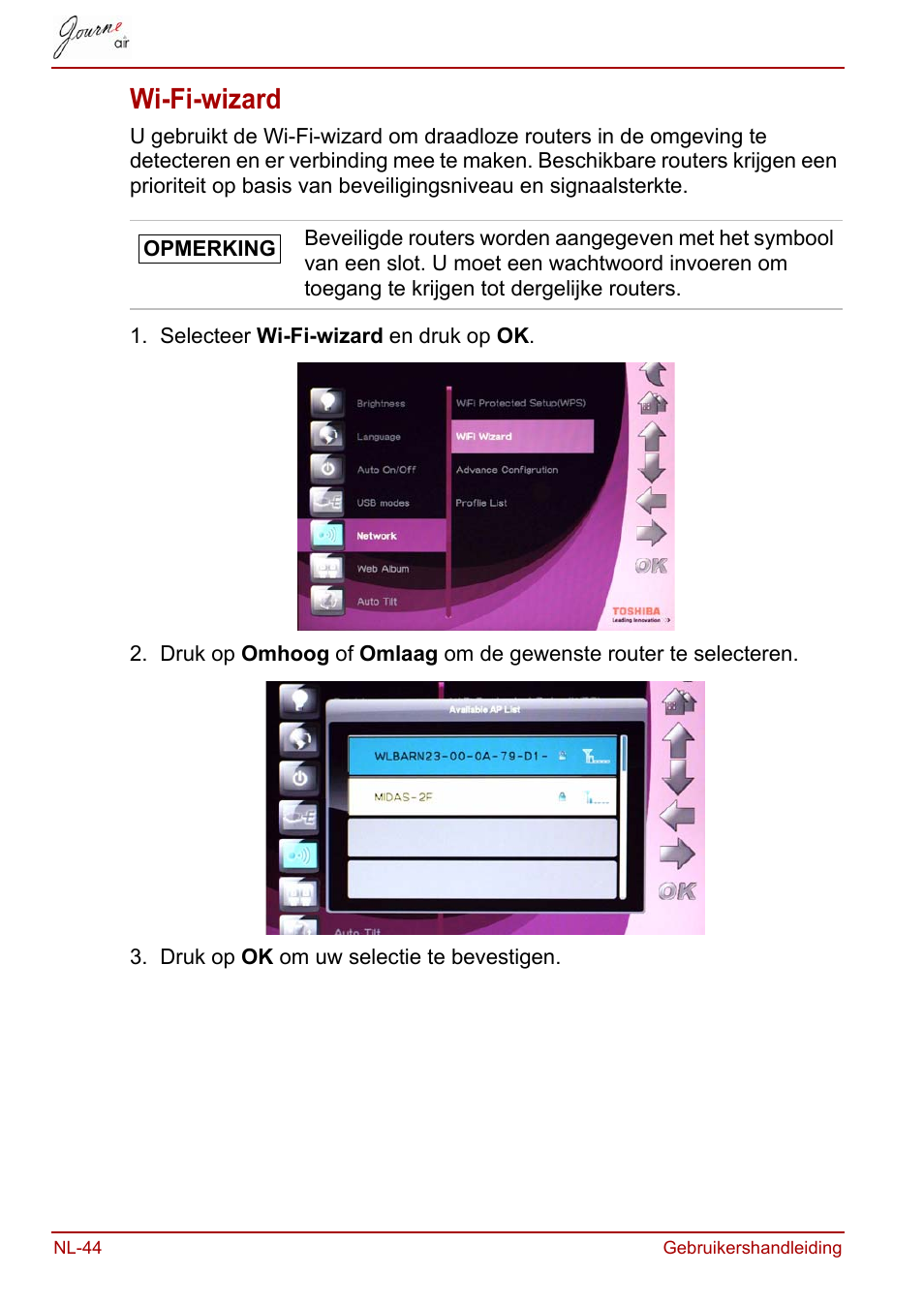 Wi-fi-wizard | Toshiba JournE Air800-801 User Manual | Page 494 / 706