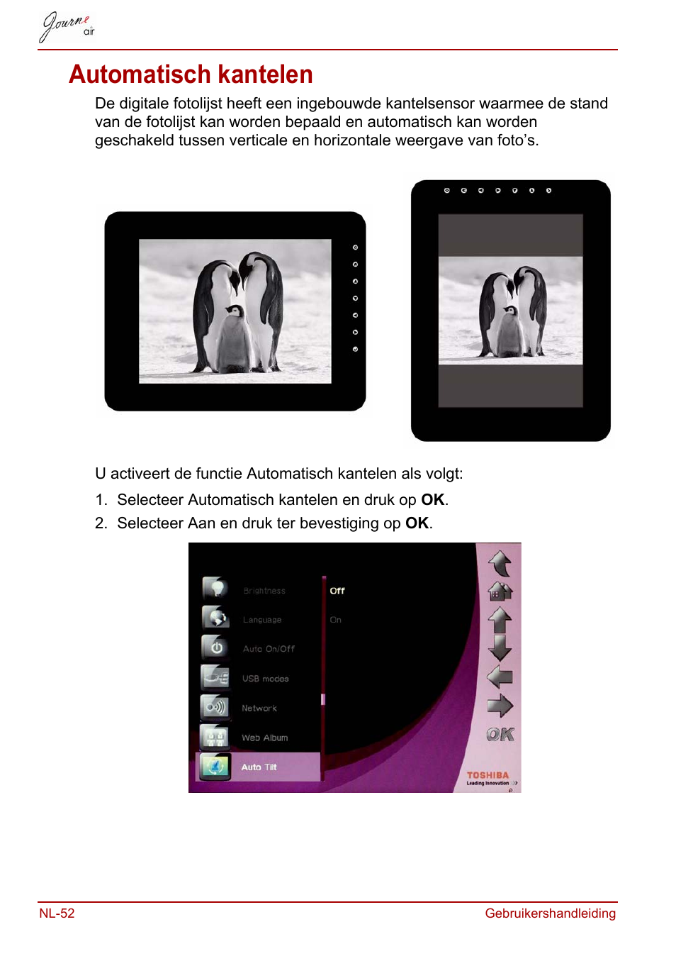 Automatisch kantelen | Toshiba JournE Air800-801 User Manual | Page 502 / 706