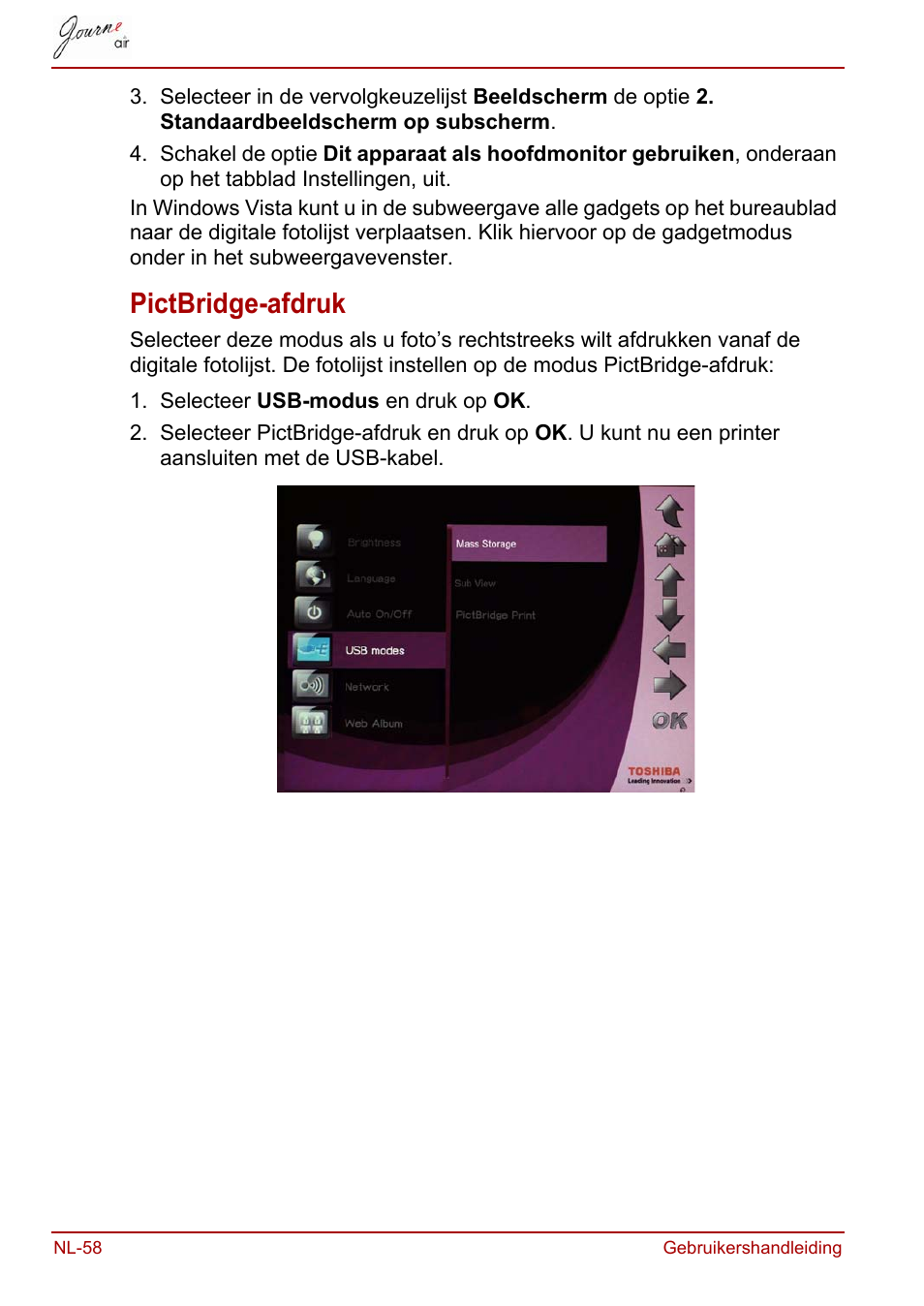 Pictbridge-afdruk | Toshiba JournE Air800-801 User Manual | Page 508 / 706