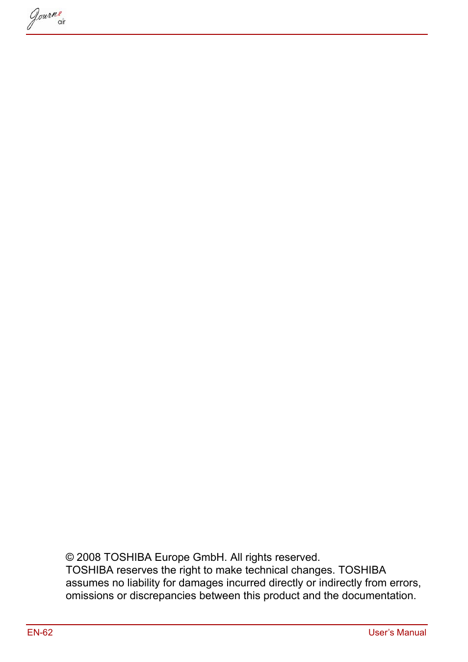 Toshiba JournE Air800-801 User Manual | Page 62 / 706