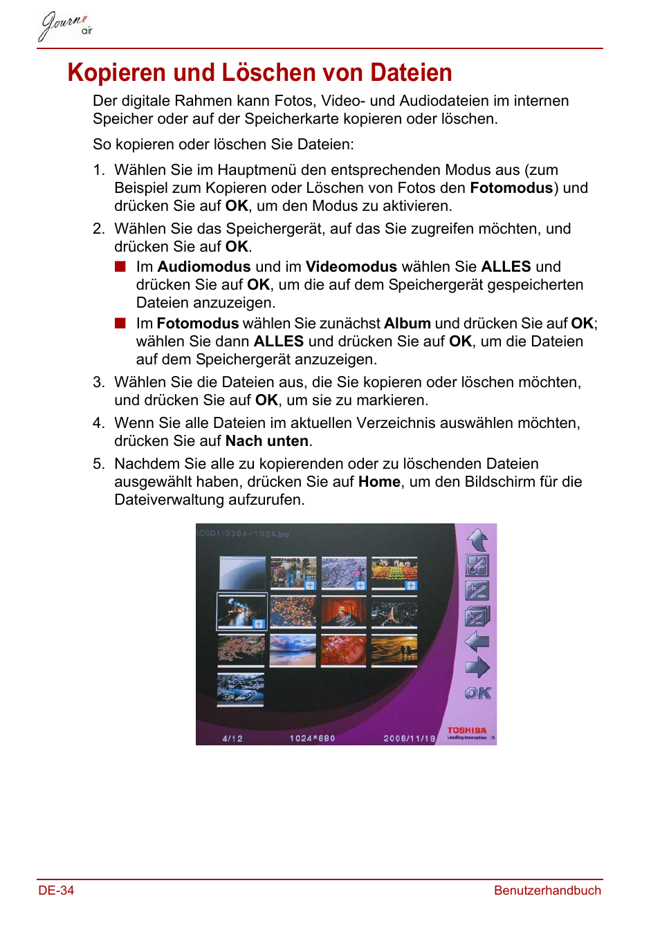 Kopieren und löschen von dateien | Toshiba JournE Air800-801 User Manual | Page 96 / 706