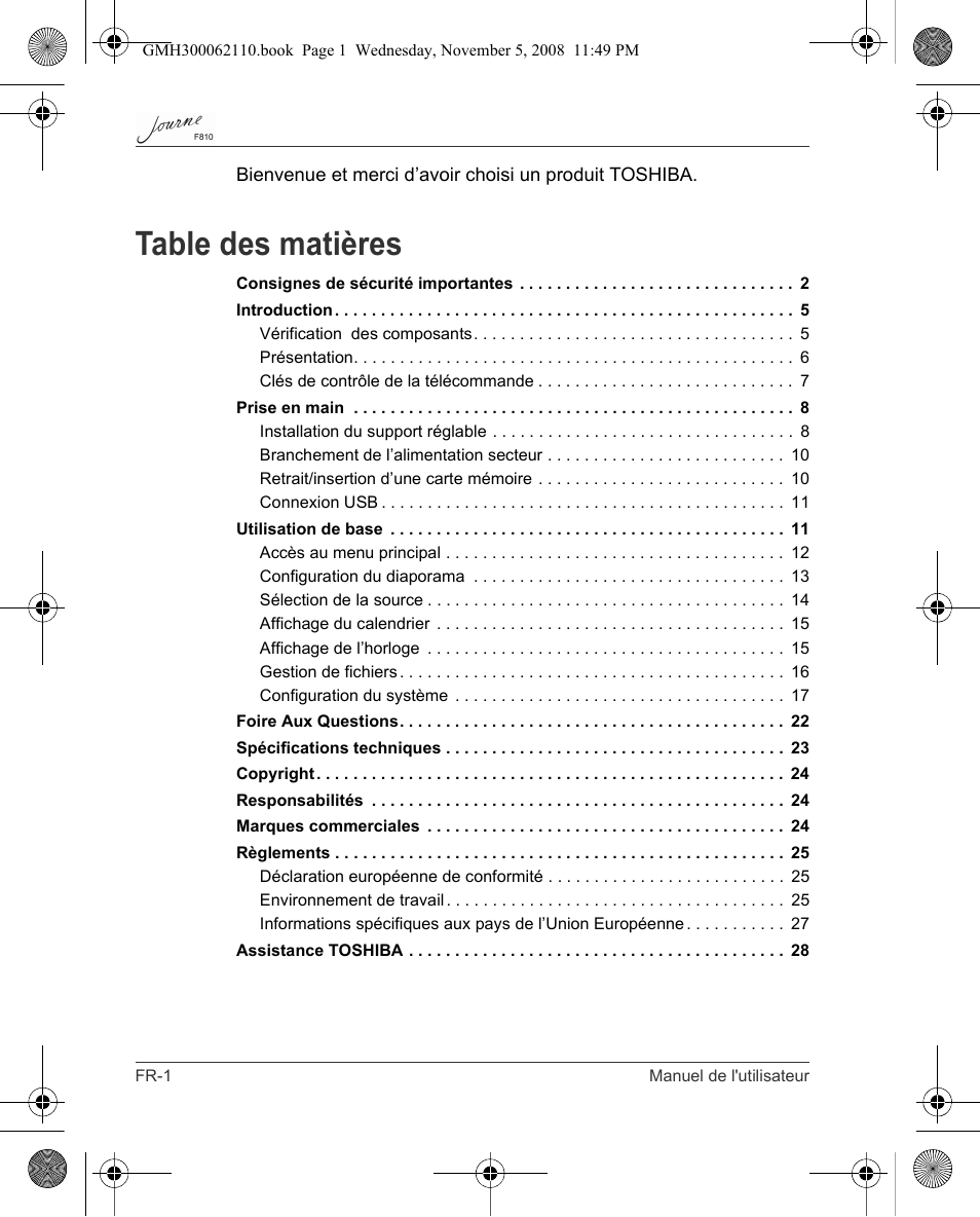 Toshiba JournE F810 User Manual | Page 140 / 308