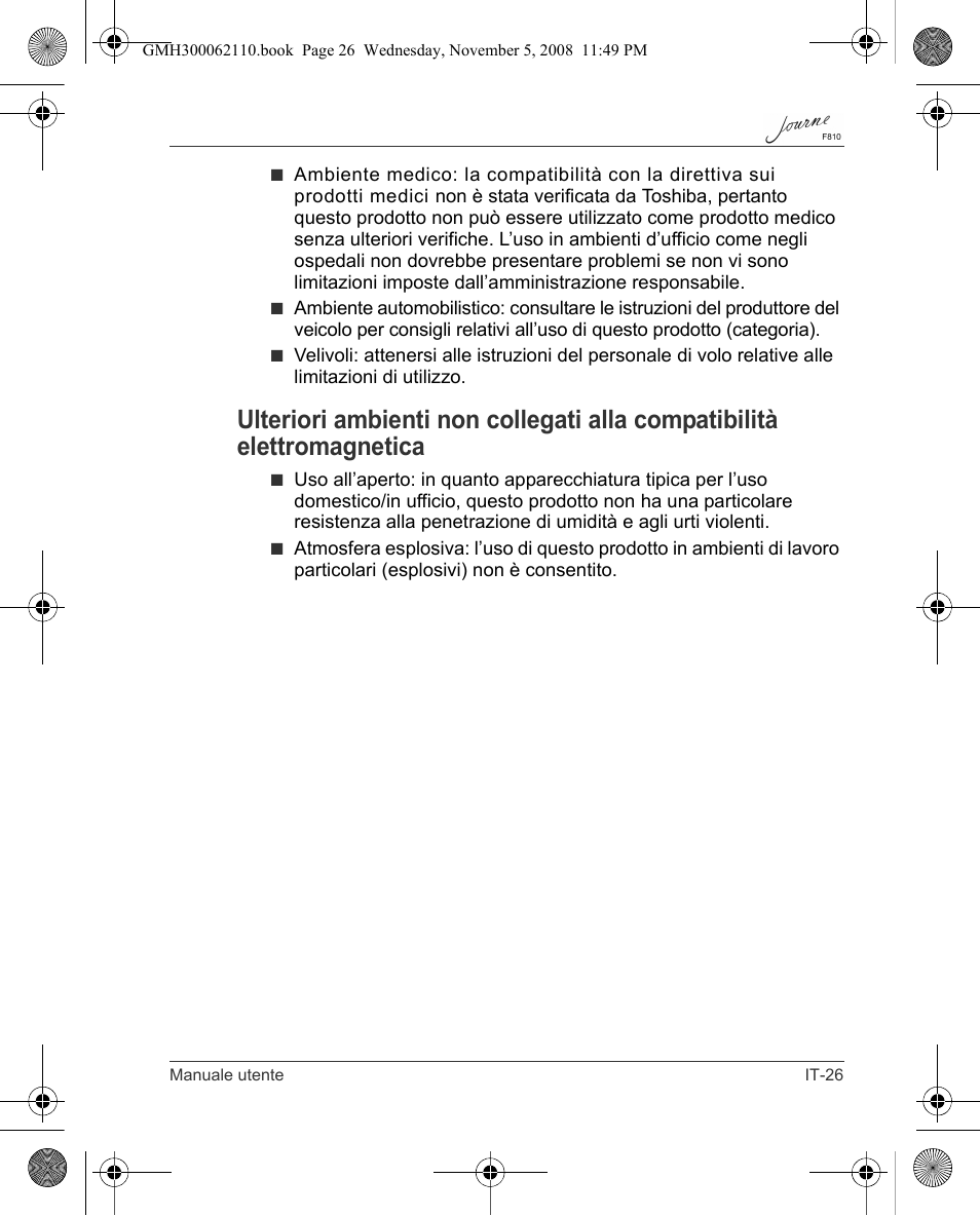 Toshiba JournE F810 User Manual | Page 193 / 308