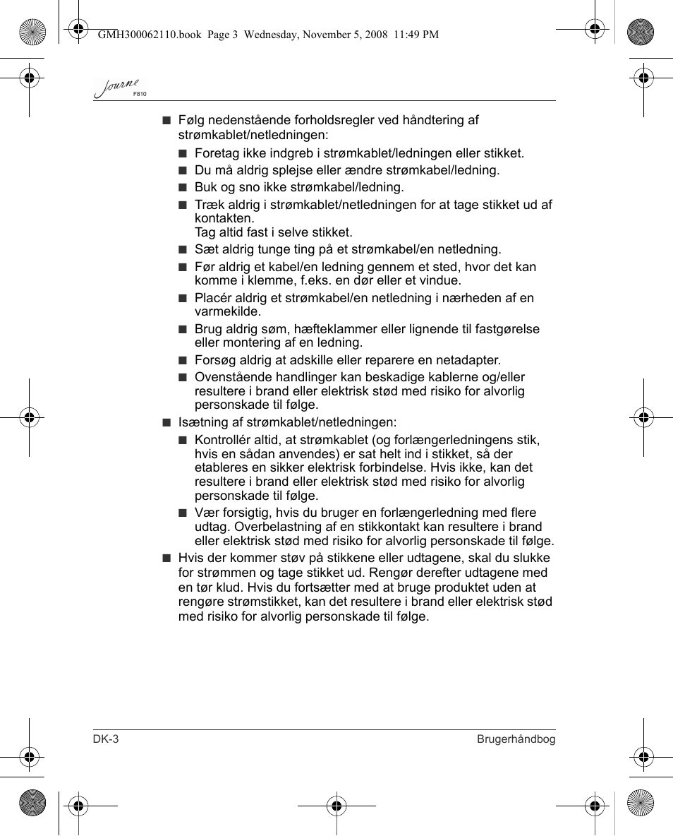 Toshiba JournE F810 User Manual | Page 60 / 308