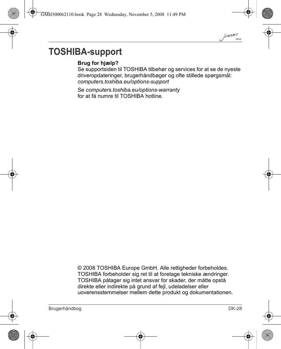Toshiba-support | Toshiba JournE F810 User Manual | Page 85 / 308