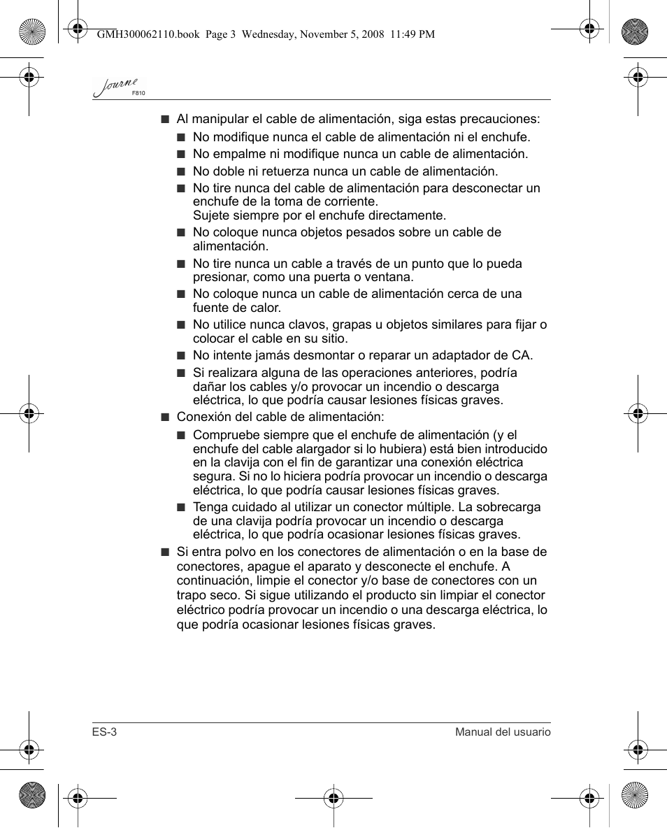 Toshiba JournE F810 User Manual | Page 88 / 308