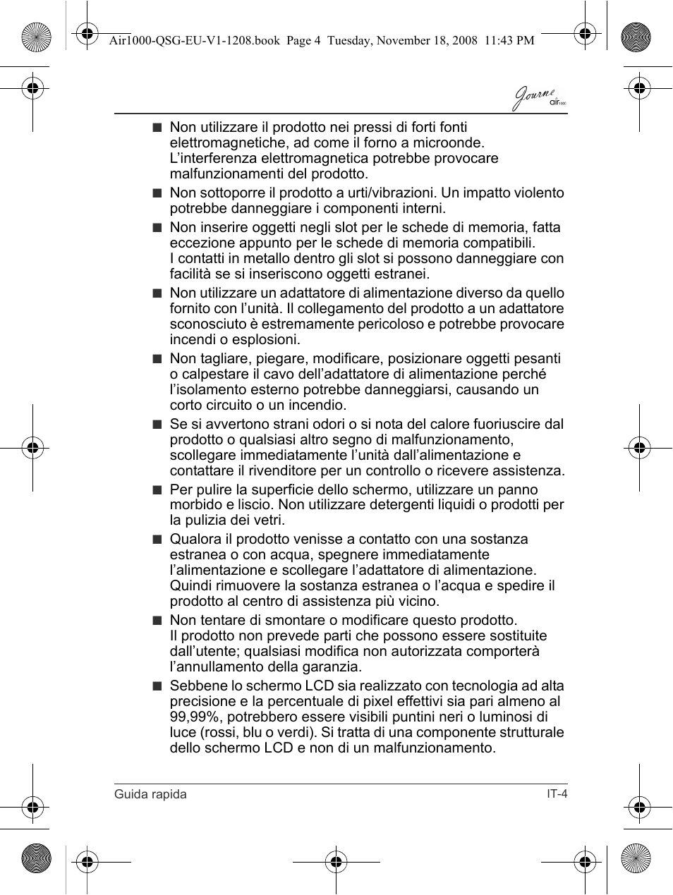Toshiba JournE Air1000 User Manual | Page 145 / 256
