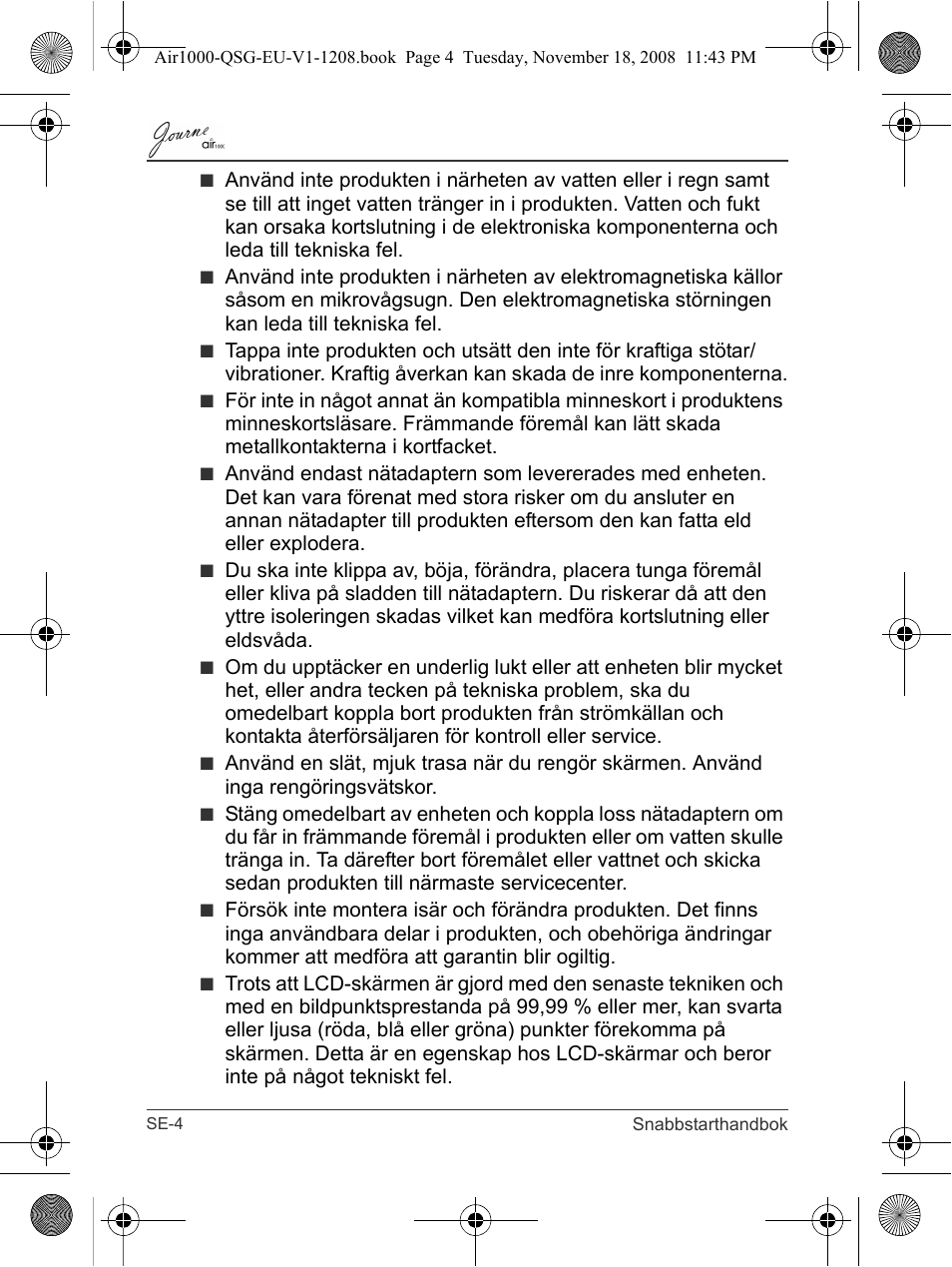 Toshiba JournE Air1000 User Manual | Page 236 / 256