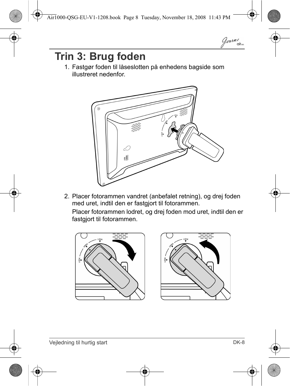 Trin 3: brug foden | Toshiba JournE Air1000 User Manual | Page 57 / 256