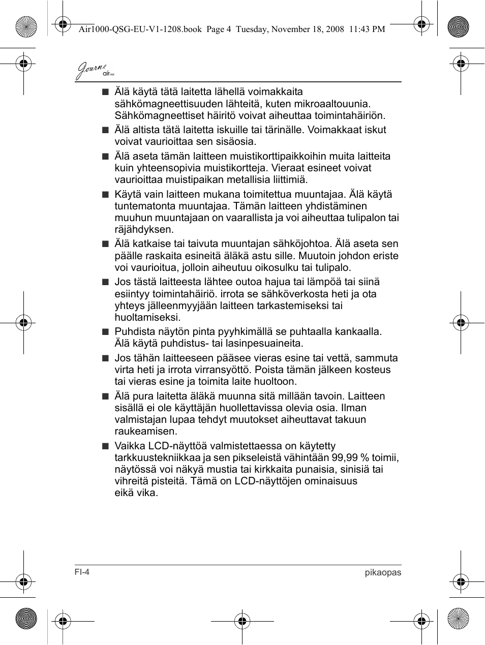 Toshiba JournE Air1000 User Manual | Page 98 / 256