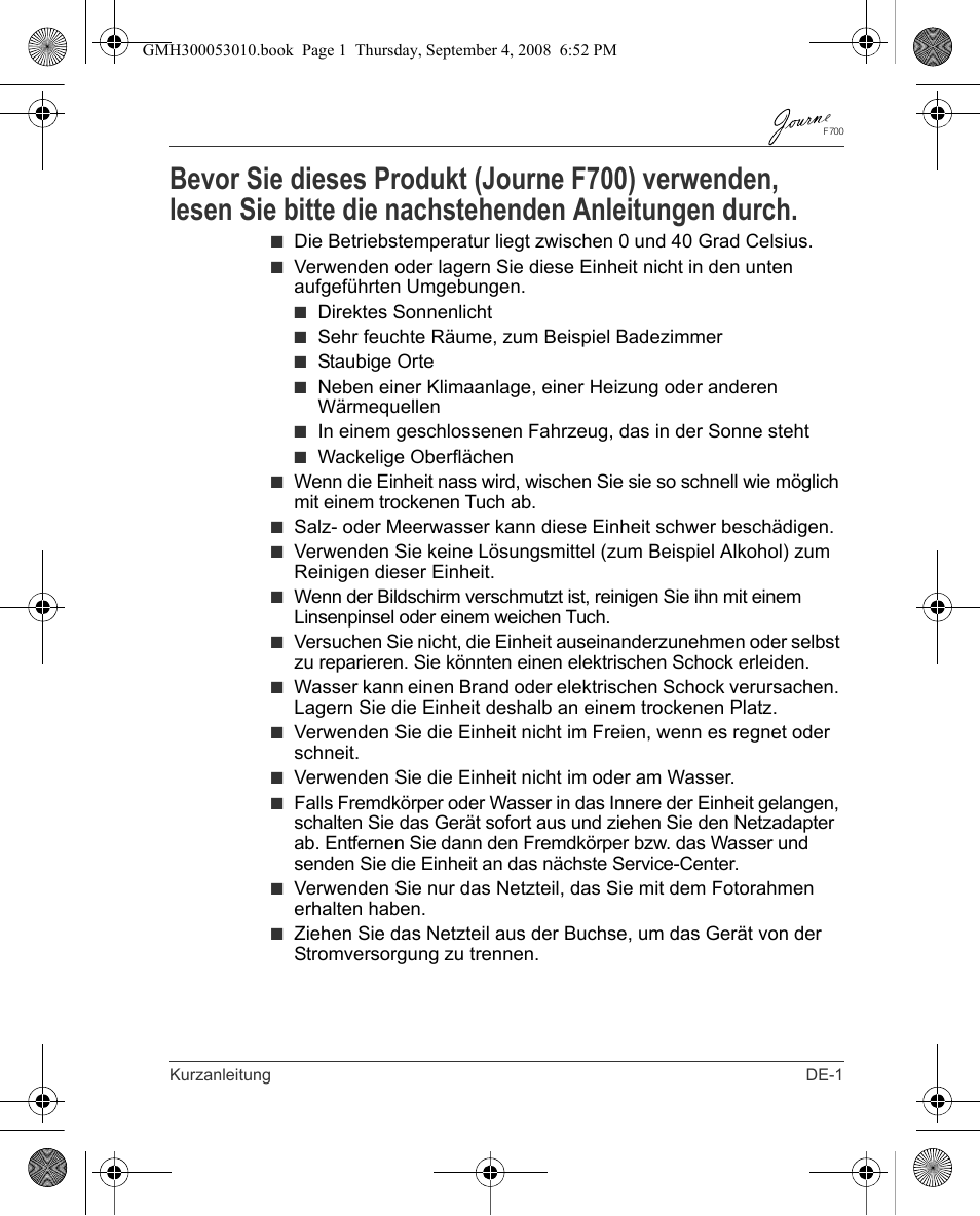 Toshiba JOURNE F700 User Manual | Page 11 / 102