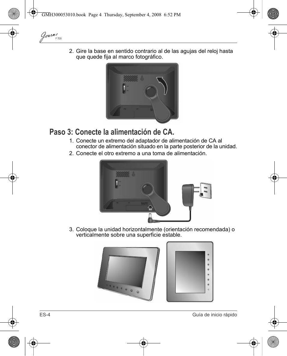 Paso 3: conecte la alimentación de ca | Toshiba JOURNE F700 User Manual | Page 32 / 102