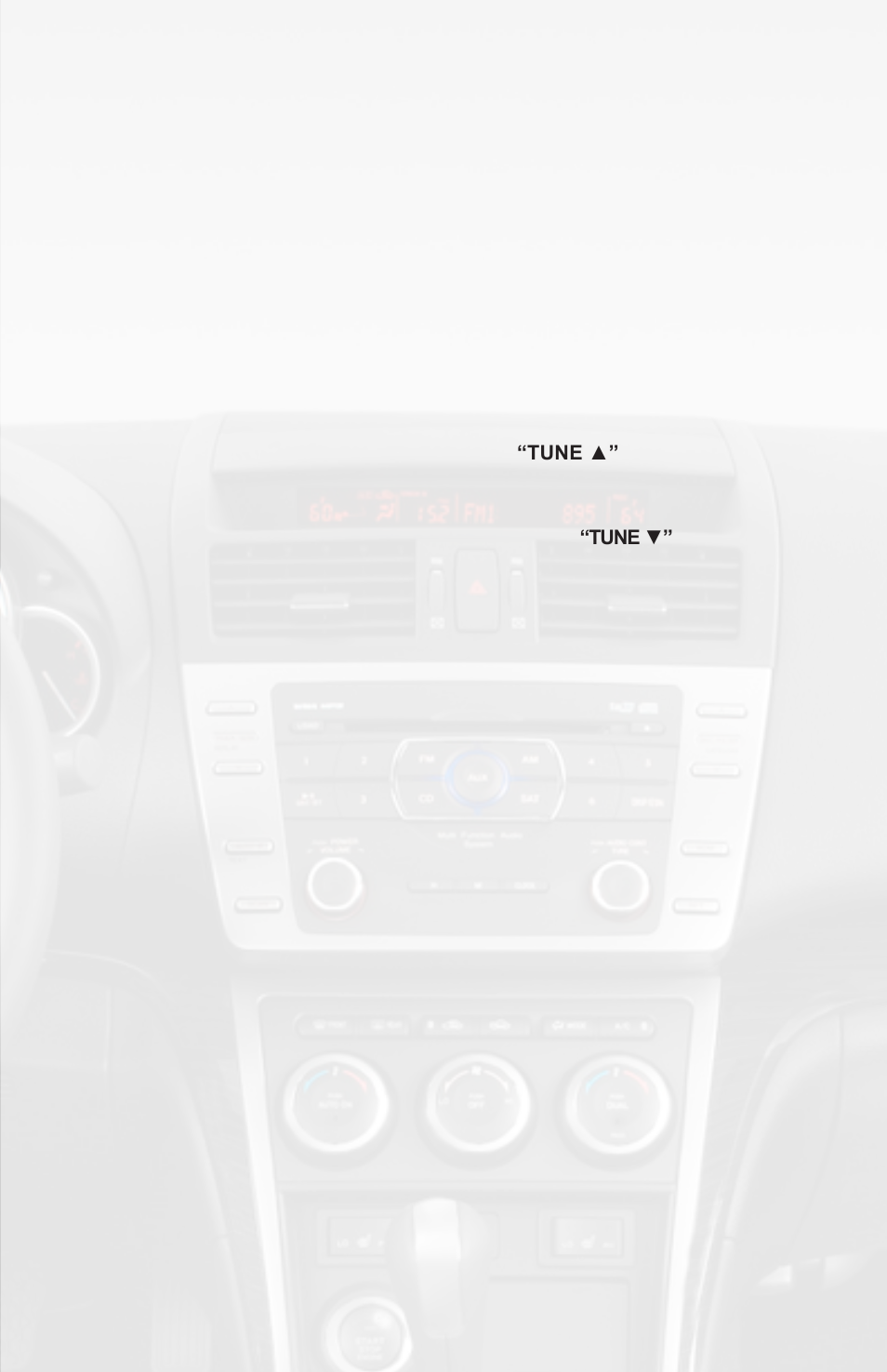 Sirius satellite radio operation, Selecting aux input | AAMP of America ISIMPLE PGHMZ1 User Manual | Page 9 / 15