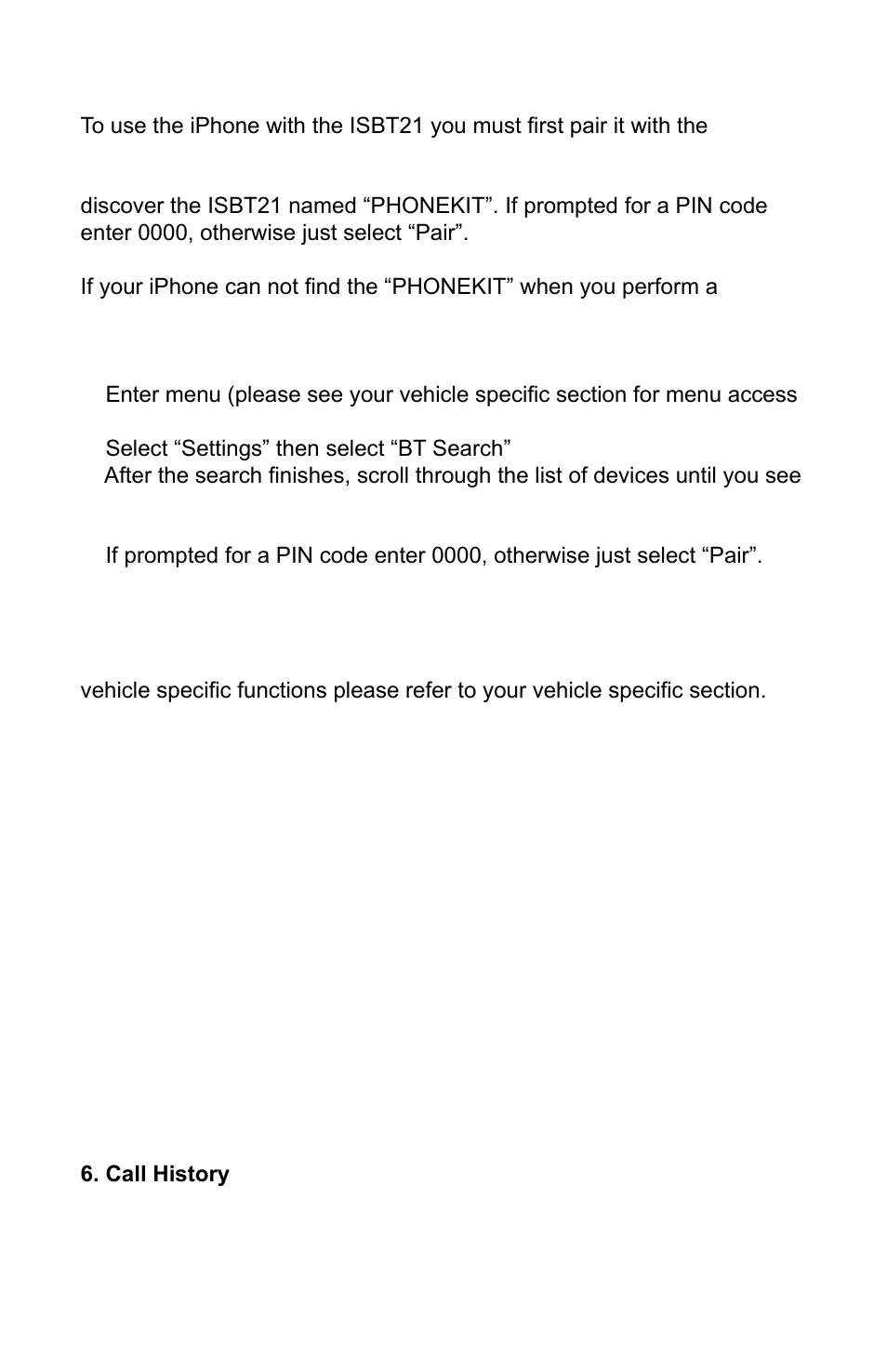 Pair your phone, Bluetooth functions & controls, Phone features | AAMP of America BLUSTREAM ISBT21 User Manual | Page 5 / 8