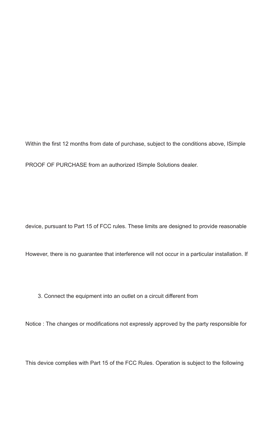 Warranty information | AAMP of America BLUSTREAM ISBT21 User Manual | Page 7 / 8