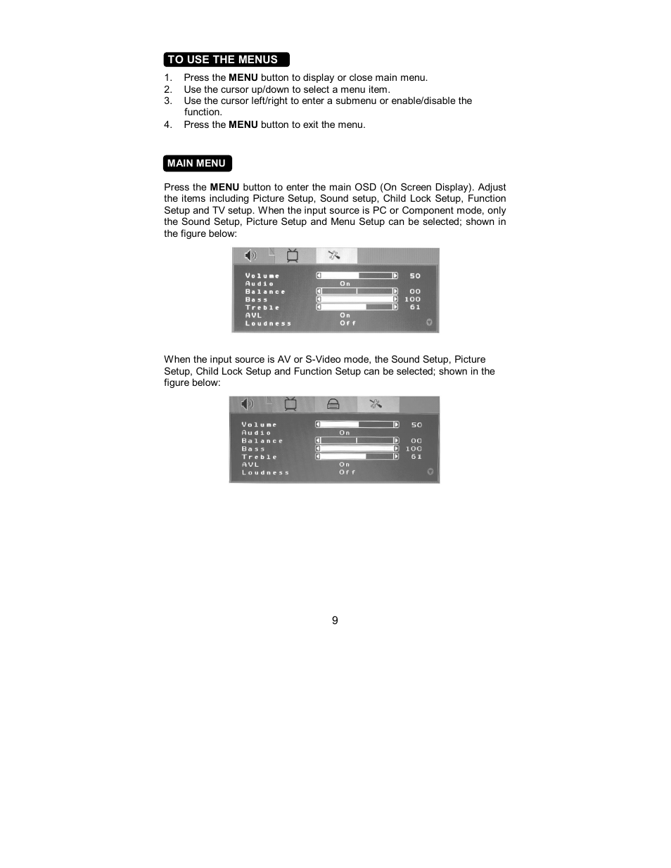 AOC L15X421 User Manual | Page 11 / 32