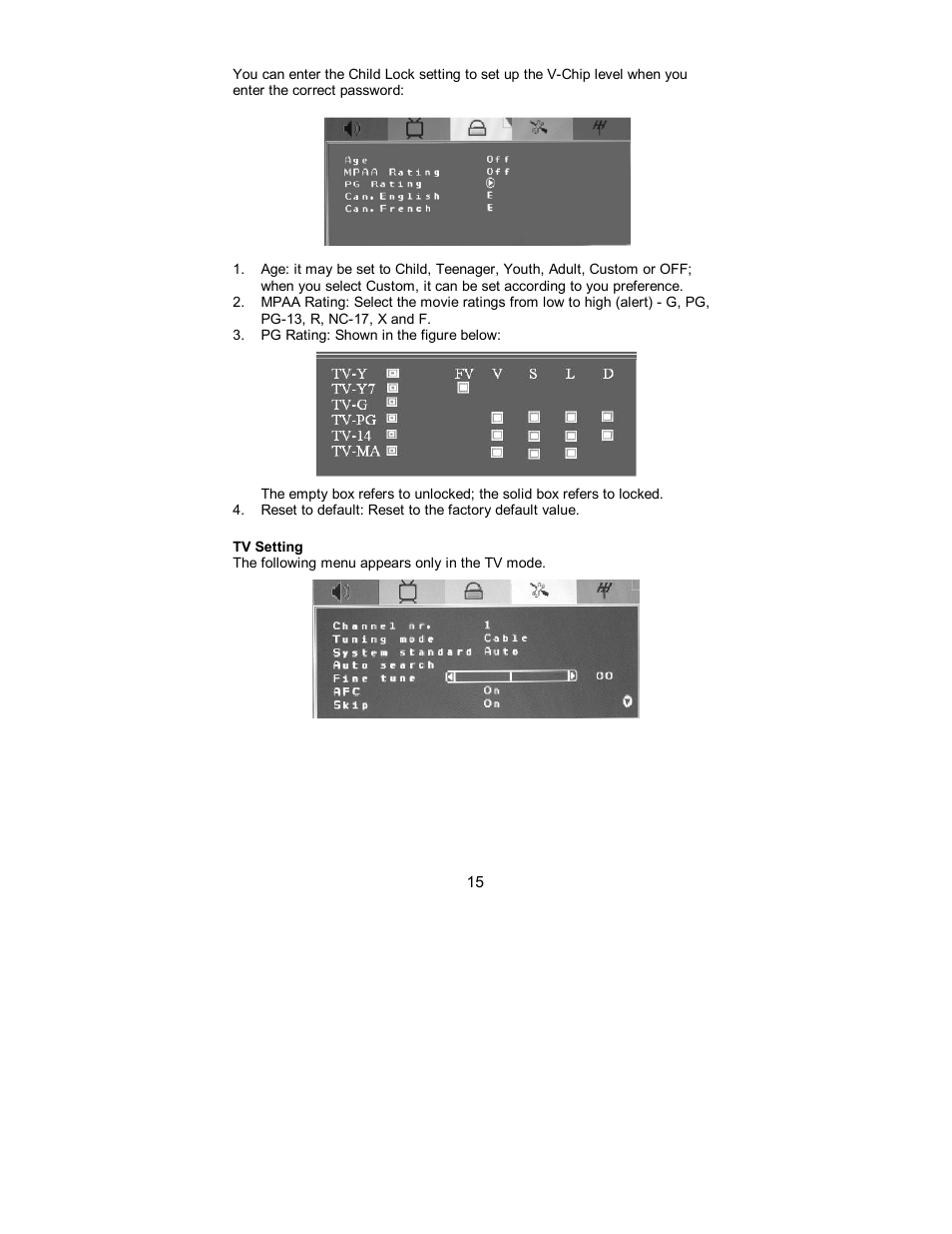 AOC L15X421 User Manual | Page 17 / 32