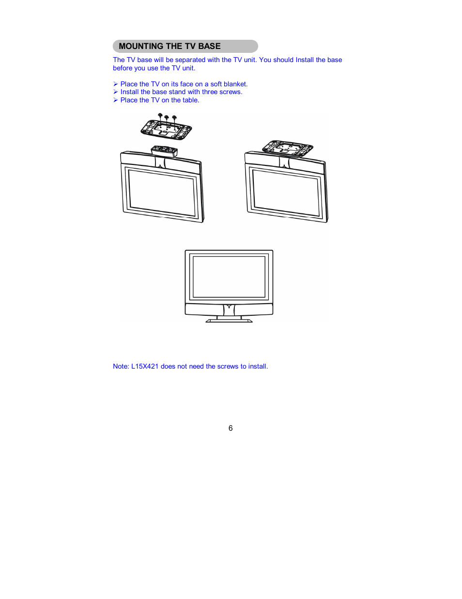 AOC L15X421 User Manual | Page 8 / 32