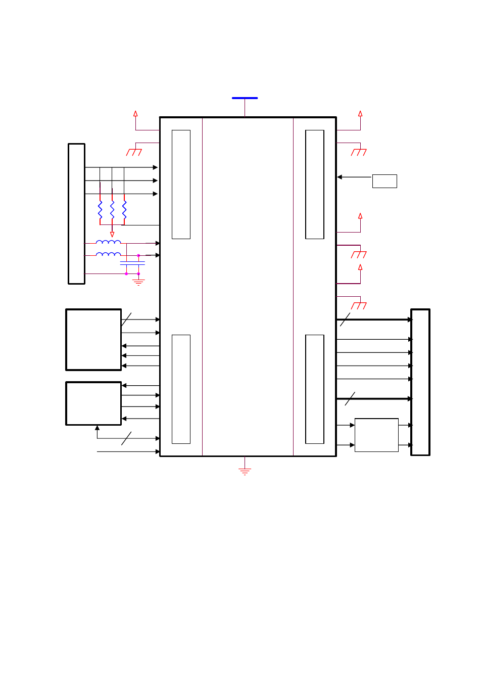 Panel interface, Host interface, Clock generator | Gmzan1 core | AOC P/N : 41A50-144 User Manual | Page 45 / 82