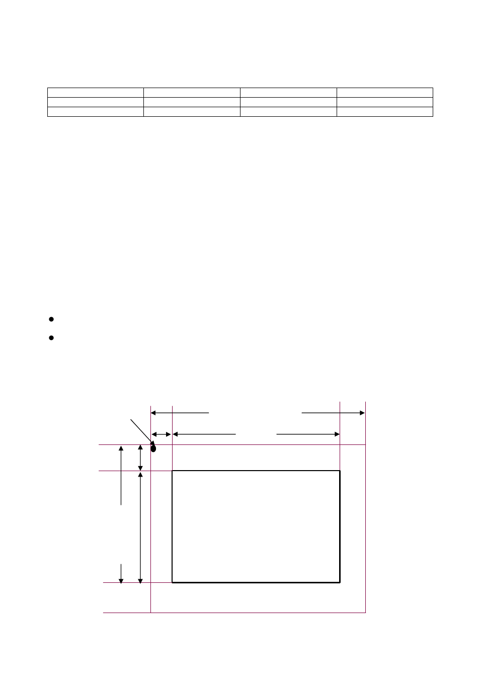 Table 7. clock recovery characteristics, 1 sampling phase adjustment, 2 source timing generator | AOC P/N : 41A50-144 User Manual | Page 50 / 82