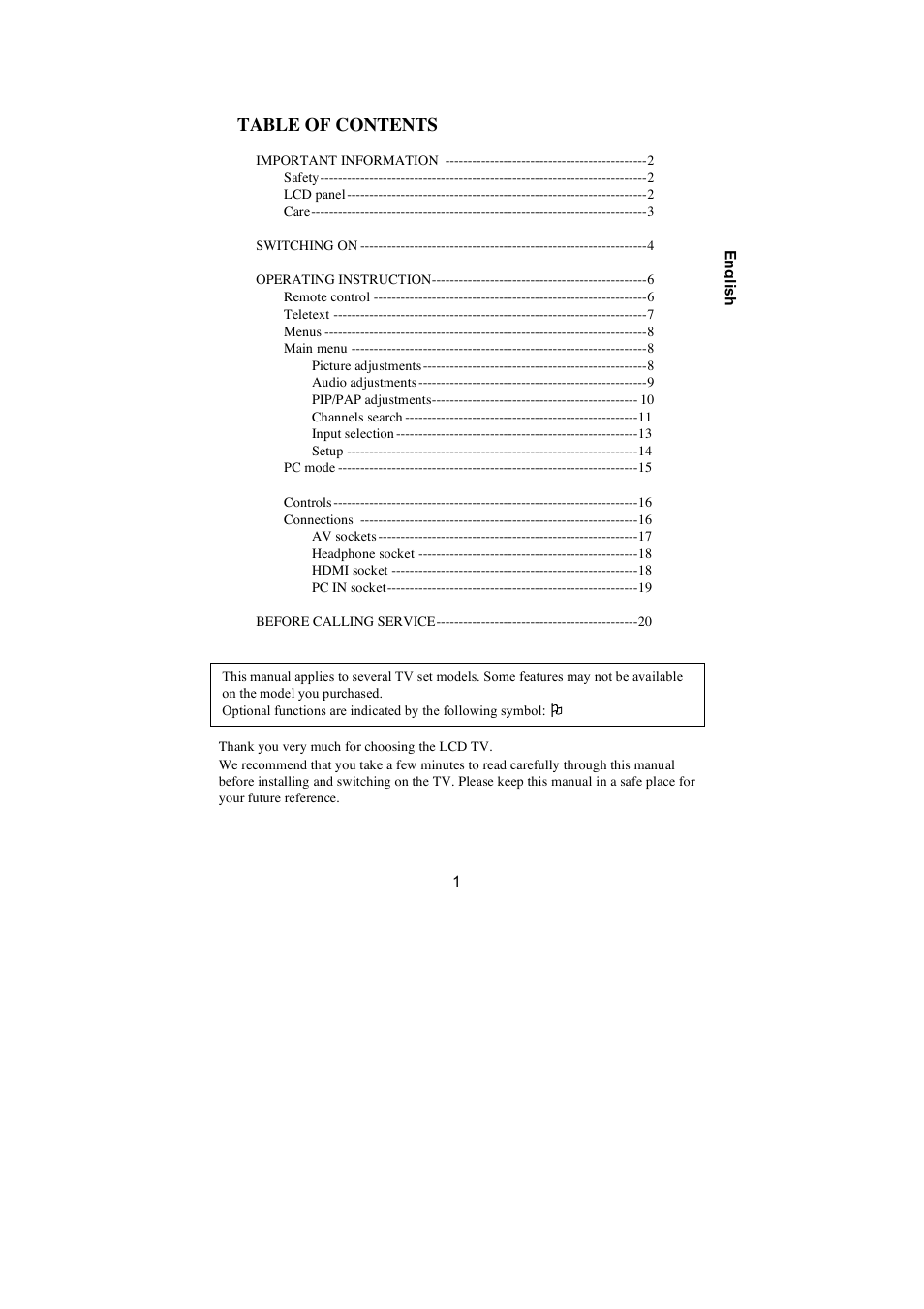 AOC N27W551T User Manual | Page 2 / 21