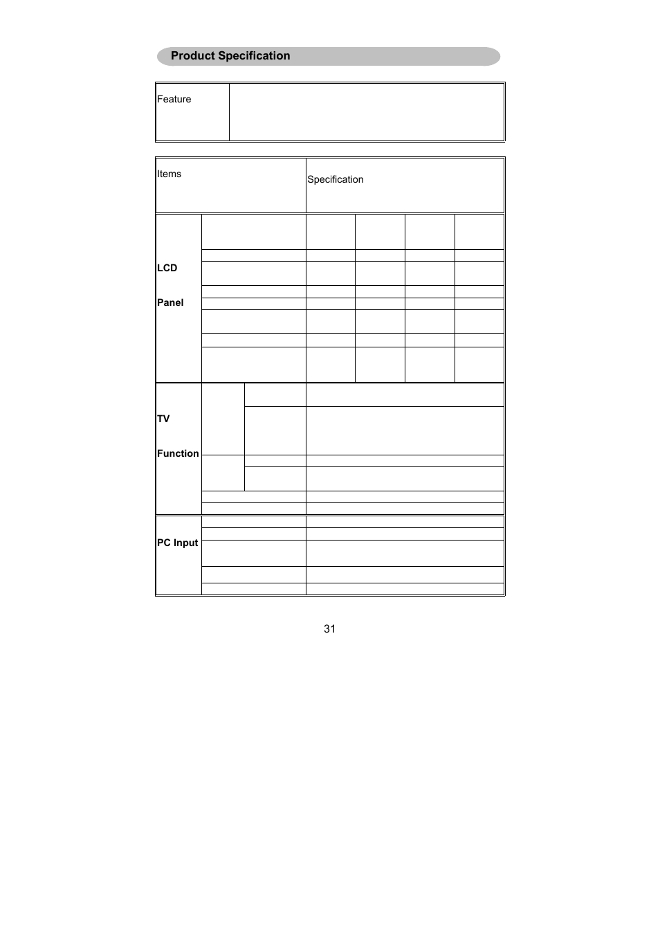 AOC L32W781B User Manual | Page 33 / 34