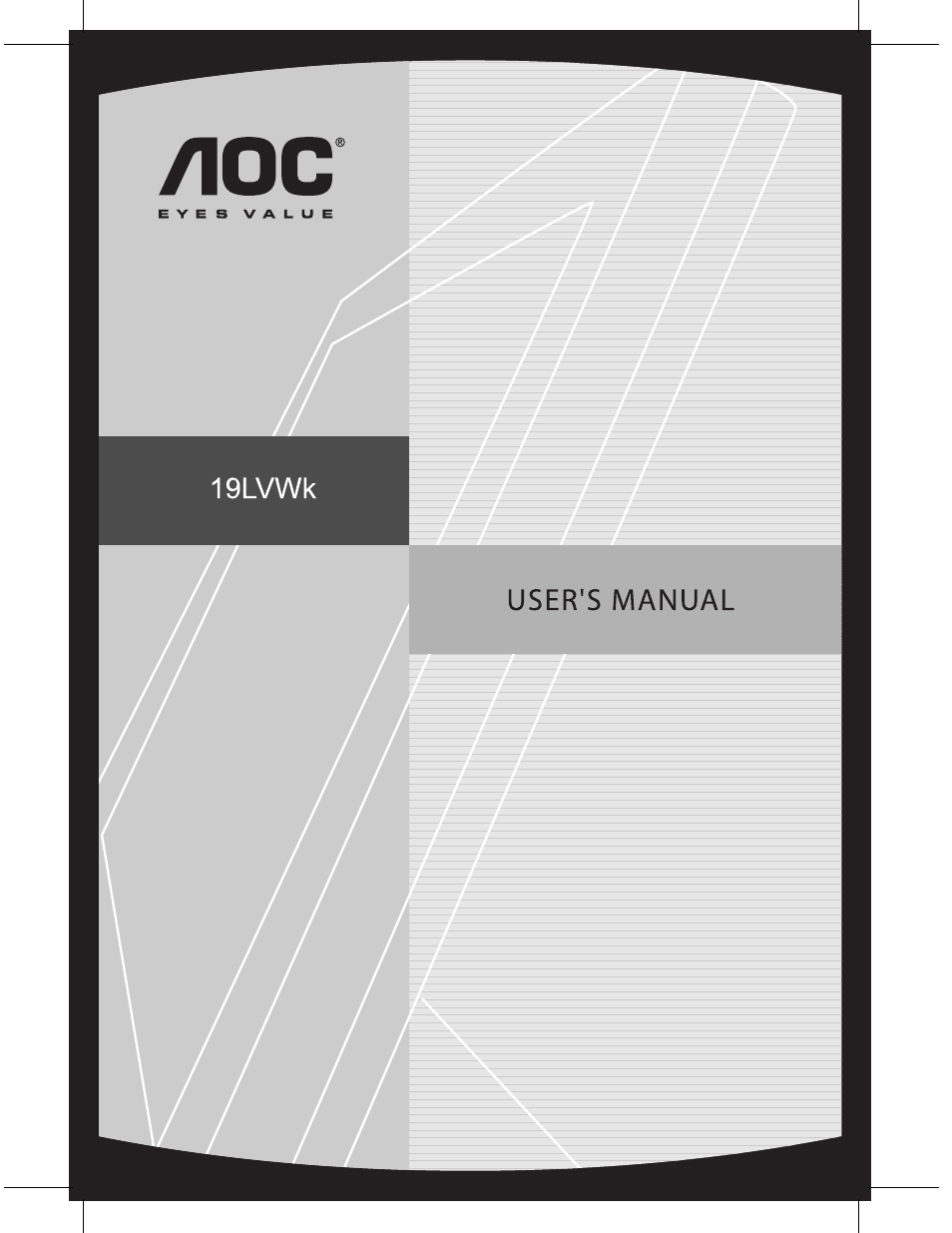 AOC 19LVWK User Manual | 14 pages