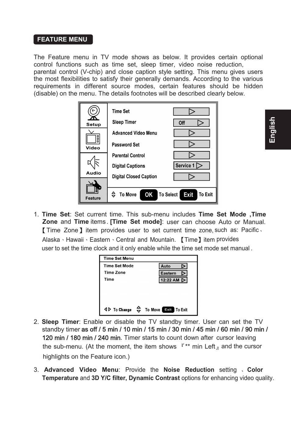 English | AOC L19W761 User Manual | Page 16 / 26