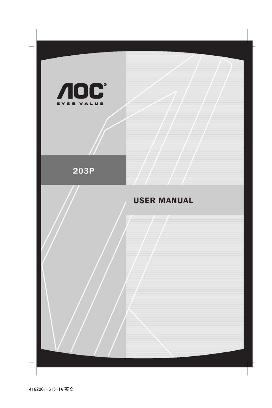 AOC 203P User Manual | 22 pages