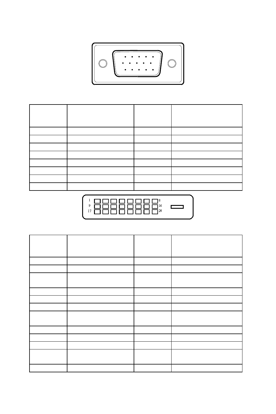 Connector pin assignment | AOC 173P User Manual | Page 20 / 20