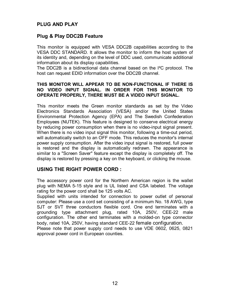AOC LM560/s User Manual | Page 14 / 20