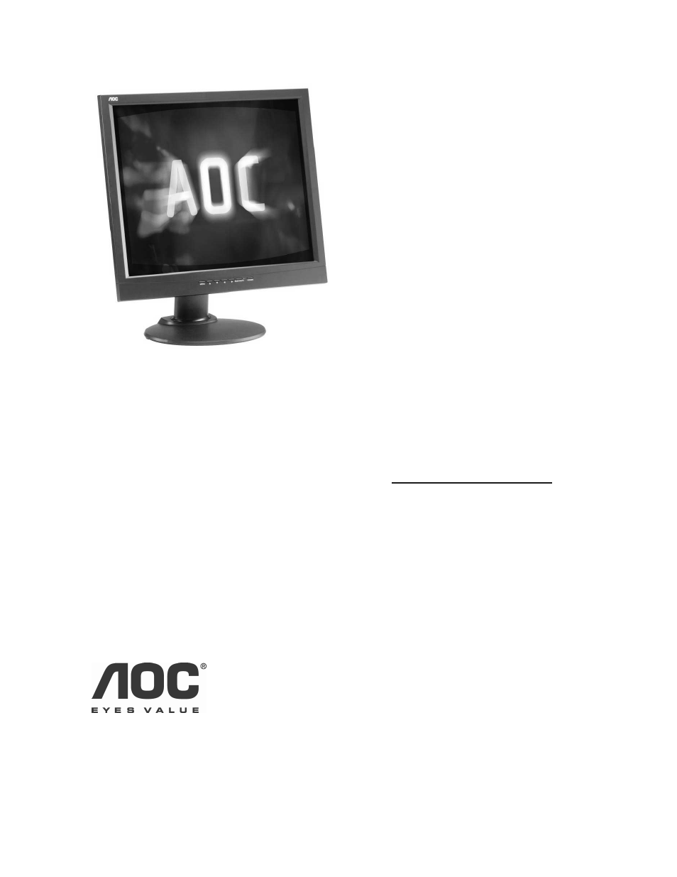 AOC LM740 User Manual | 25 pages