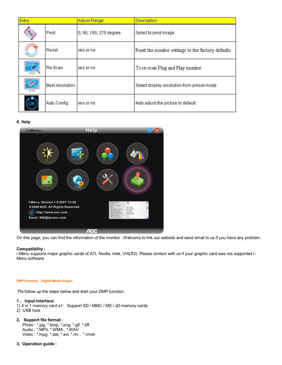 AOC 2230 User Manual | Page 21 / 26