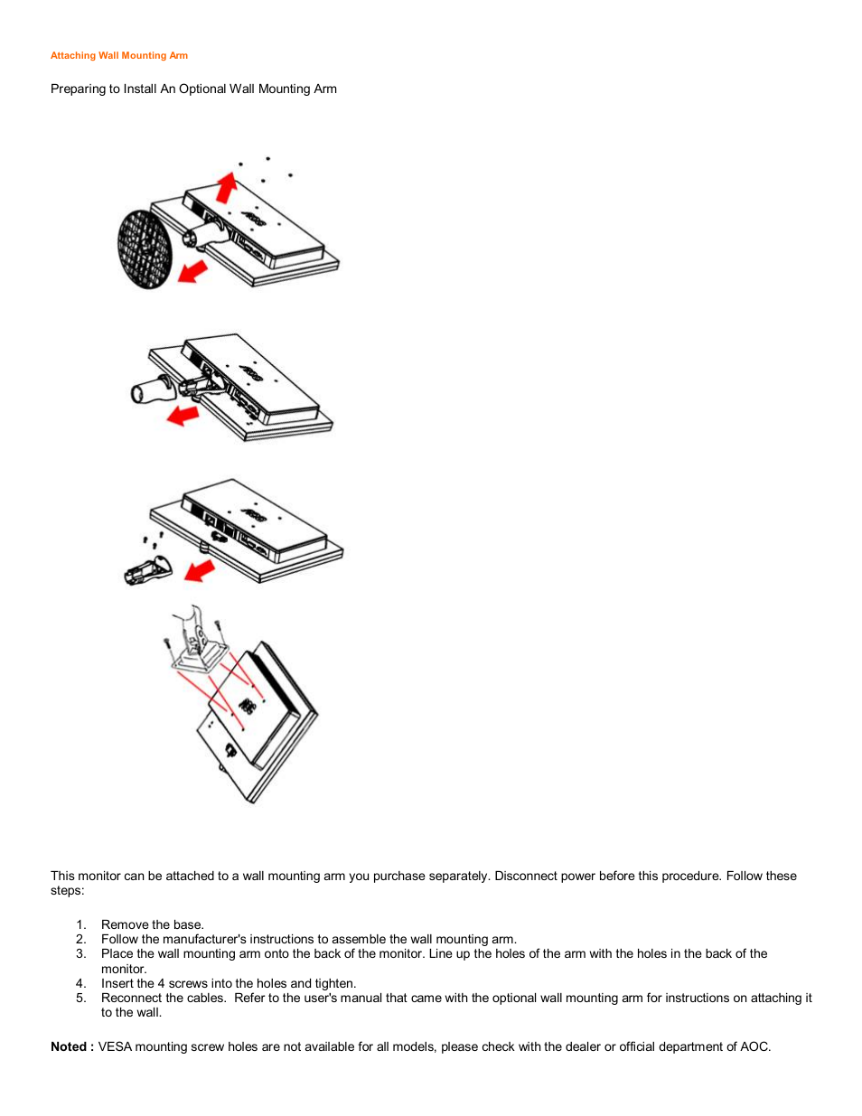 AOC 2230 User Manual | Page 6 / 26