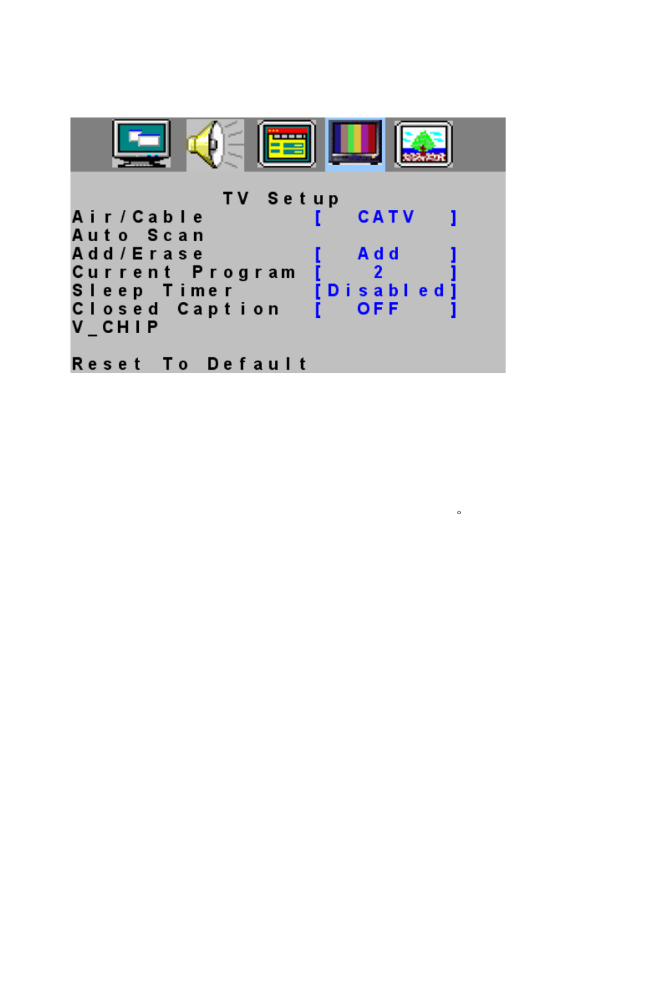 Tv setup | AOS A20S431 User Manual | Page 10 / 22