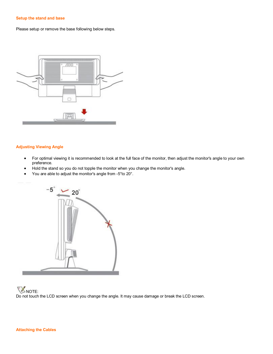 AOC 2216Vw User Manual | Page 4 / 17