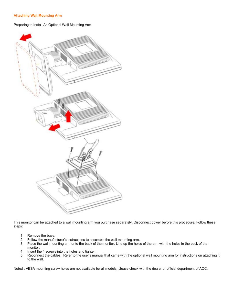 AOC 2216Vw User Manual | Page 6 / 17