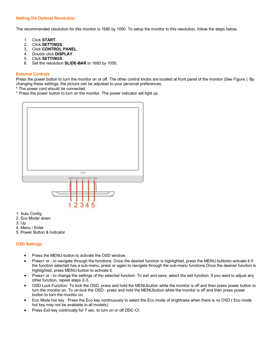 AOC 2216Vw User Manual | Page 7 / 17