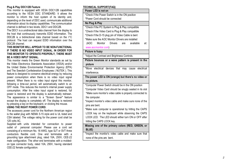 AOC CT500G User Manual | Page 3 / 7