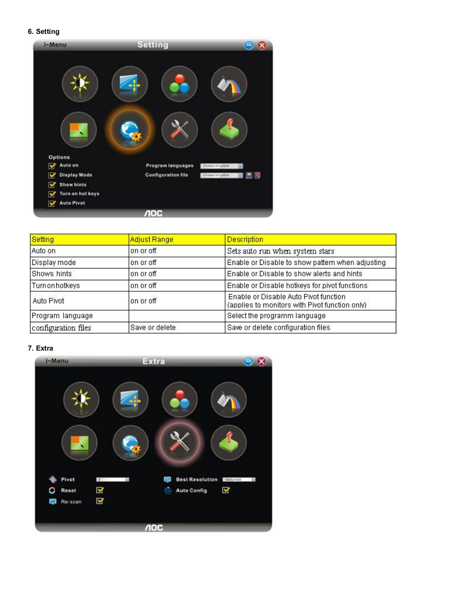 AOC F19 User Manual | Page 20 / 24